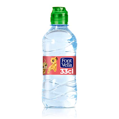 Font Vella, Agua Mineral con tapón infantil - Pack 6 x 33cl