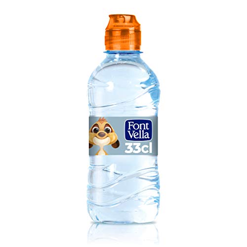 Font Vella, Agua Mineral con tapón infantil - Pack 6 x 33cl
