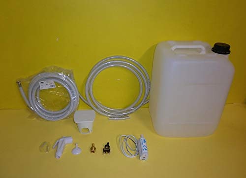 Fonti Shop - Kit de Ducha náutica con depósito de 20 litros y Bomba para Barco o Caravana