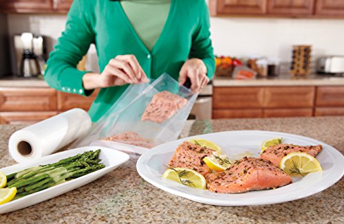 Foodsaver 2001 FSR2002-I envasado al vacío, 2 Rollos de 20 x 6.70 cm, 20 cm x 6.7 m