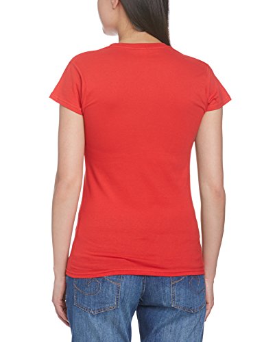 Football Fan World Cup Football 2014 Korea Republic Script Womens T-Shirt Camiseta, Rojo, 46 para Mujer