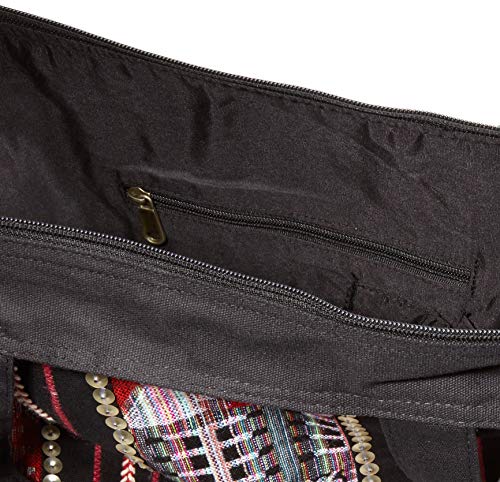 For Time Shopping Hindú, Bolso shopper étnico para Mujer, Multicolor, 36x45x13 cm