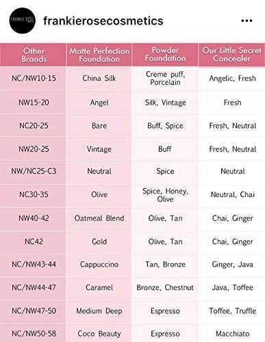 Frankie Rose Cosmetics Matte base de maquillaje perfección Seda china