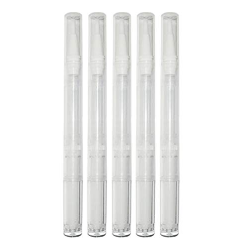 Frcolor 6 unids 3 ml Plumas de Torsión Transparente Pluma de Aceite de Uñas Vacía Envase Cosmético Brillo de Labios Aplicadores Crecimiento de Pestañas Líquido Tubo con punta de Pincel