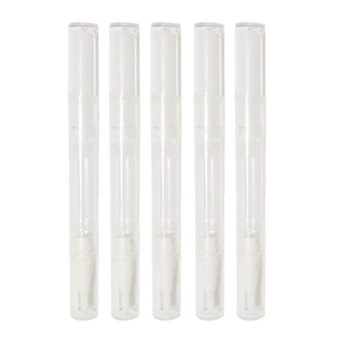 Frcolor 6 unids 3 ml Plumas de Torsión Transparente Pluma de Aceite de Uñas Vacía Envase Cosmético Brillo de Labios Aplicadores Crecimiento de Pestañas Líquido Tubo con punta de Pincel