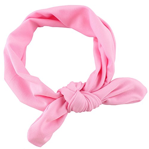 Frcolor 8pcs recién nacido niños niñas orejas de conejo diadema turbante arco nudo diadema