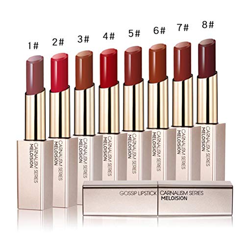 Frcolor - Bálsamo de labios para mujer, mate, tubo cuadrado, color hidratante, maquillaje, cosméticos, mujeres embarazadas