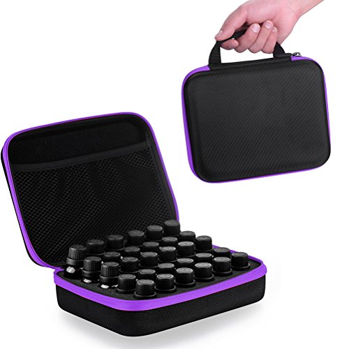 Frcolor - Estuche organizador para 30 botellas de aceites esenciales (morado)