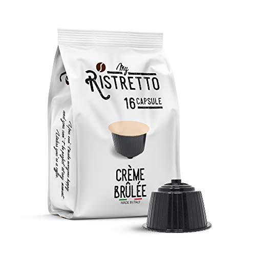 FRHOME - 48 Cápsulas compatibles Nescafé Dolce Gusto - Crème brûlée - MyRistretto