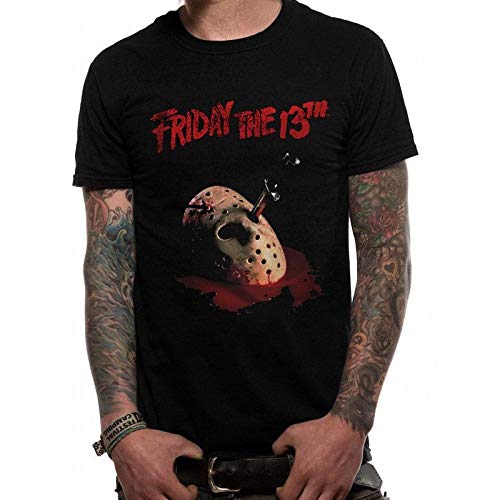 Friday The 13th Viernes 13 - Camiseta diseño Dagger para Adultos Unisex (XL) (Negro)