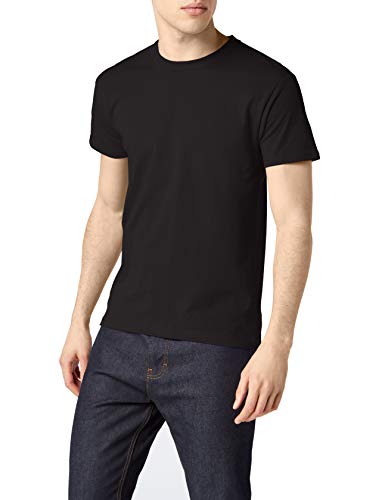 Fruit of the Loom Mens Original 5 Pack T-Shirt Camiseta, Negro (Black), X-Large (Pack de 5) para Hombre