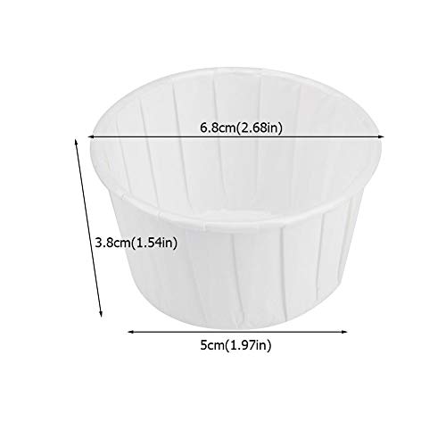 FTVOGUE 100 UNIDS Baking Cups Cupcake Liners, Round Cake Baking Cups Muffin Moldes para Bodas de Fiesta, Decoración de Cumpleaños(01)