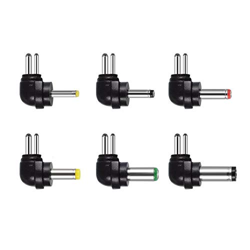 Fuente de alimentación 3-12 V AC DC 30 W 2.1A Adaptador de carga con 6 enchufes Adaptador negro