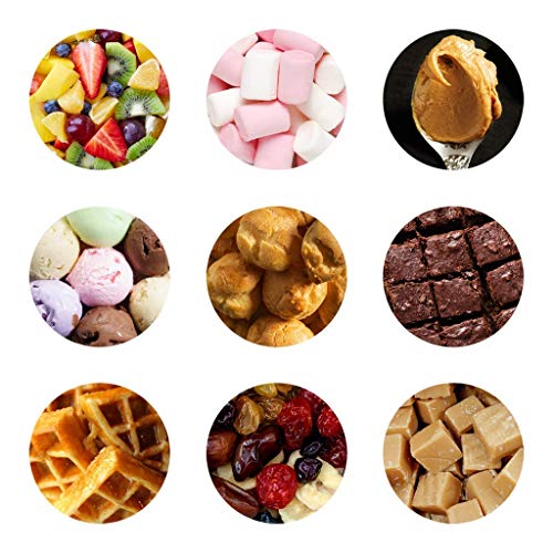 Fuente de Chocolate Gourmet Global Mini Juego de Fondue con Bandeja de Servicio incluida | Máquina eléctrica de 3 Niveles con Base de Olla de fusión | Función de Mantener el Calor