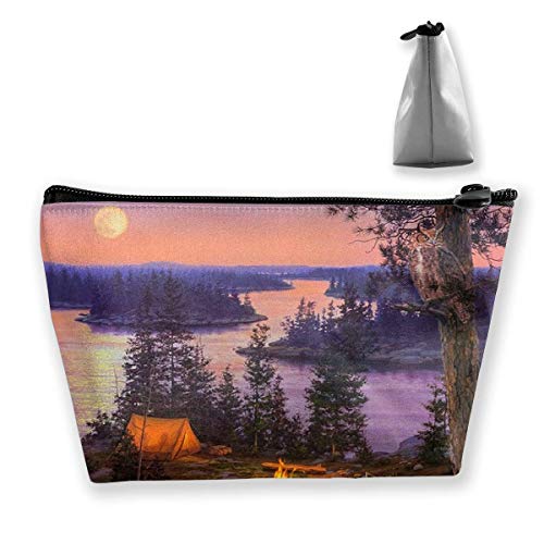 Full Moon River Camping Multi-Functional Trapezoidal Storage Bag Toiletry Bag Zipper Receive Bag