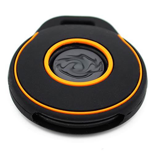 Funda de silicona para llave de motocicleta HAA de Keyless Go, llave de vehículo negro, naranja