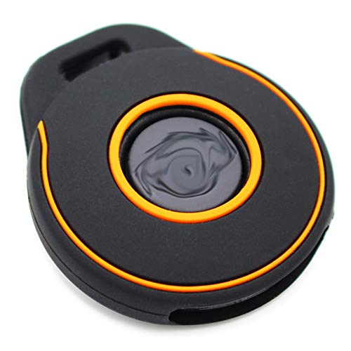 Funda de silicona para llave de motocicleta HAA de Keyless Go, llave de vehículo negro, naranja