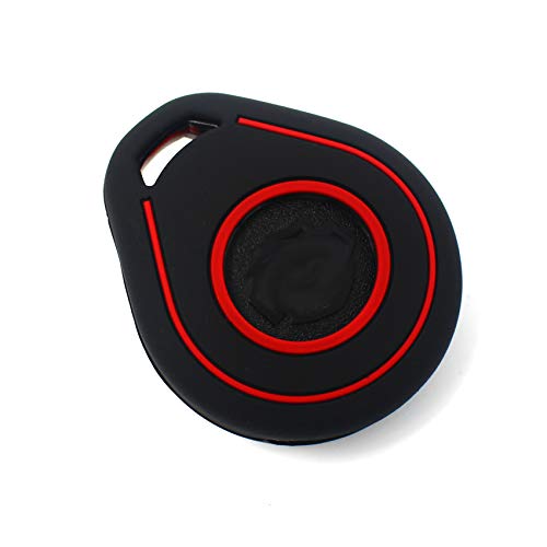 Funda para Llave de Moto HAB de Silicona, Keyless Go (Negro Rojo)