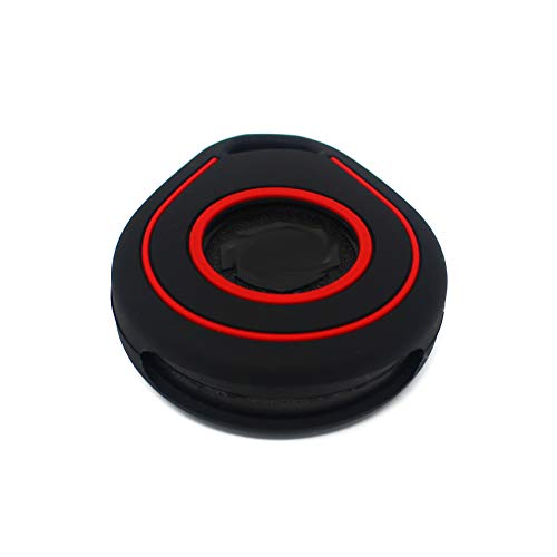 Funda para Llave de Moto HAB de Silicona, Keyless Go (Negro Rojo)