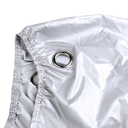 Funda para Motocicleta£¬Medida 245 x 105 x 125 cm, 2 Orificios de Ajuste, pa?os para Motocicletas Cubierta de 190T Cubierta de Polvo Anti-UV para Scooter de Bicicleta para Exteriores
