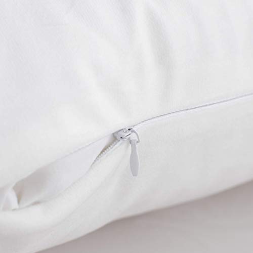 Fundas de cojín para con Cremallera Invisible PoliésterAlmohada Caso de,Flor de acuarela Color pálido Petite Summer Flower Paintin,Dormitorio o Coche Decorativas Fundas Cojines 19 x 19inch 50 x 50cm