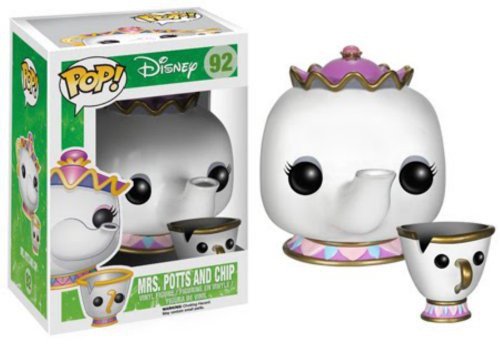 Funko Pop Beauty And The Beast (nº 92)- Figuras de vinilo de Mrs. Potts y Chip