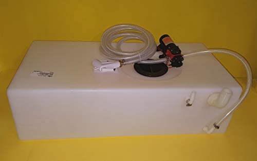 Futi Snc - Kit de depósito de agua de 64 l y ducha con bomba autoclave de 12 V para barco, náutica y autocaravana