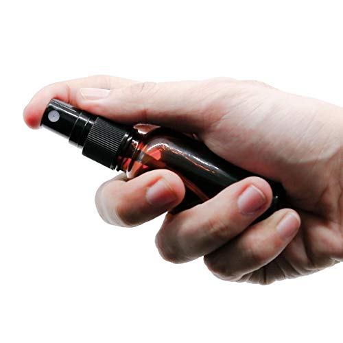 FWT 5 PCS Recargable envases cosméticos Valor 30 Ml de Vidrio ámbar Botellas del Aerosol de los aceites Esenciales, perfumes