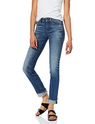 G-STAR RAW 3301 Deconstructed Mid Waist Straight Vaqueros, Azul (medium aged A670-071), 23W / 34L para Mujer