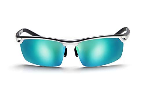 Gafas de Sol High-Quality Sunglasses Metal Sport Hombre. Polarizadas Protección Total UV400. Visión Nítida Sin Reflejos. Contrastes Superiores y Colores Naturales. Verde Mar