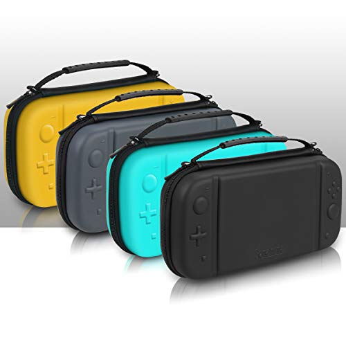 GameHome Compatible para Nintendo Switch Lite Funda Protectora, Ligera Rígida Estuche con 16 Cartuchos de Tarjetas de Juego Funda Compatible con Nintendo Switch Lite Consola y Accesorios (Turquesa)