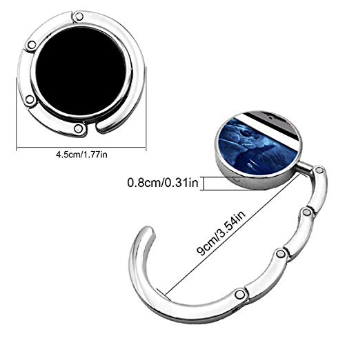 Gancho Plegable del Monedero de la Percha del Bolso, pitón Serpiente de Cascabel