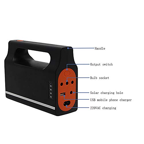 GAOword Conjunto De Luz Solar con Función De Linterna Patrulla Reparación De Automóviles Caza Emergencia 6V, Sistema Pequeño Luz Multifuncional