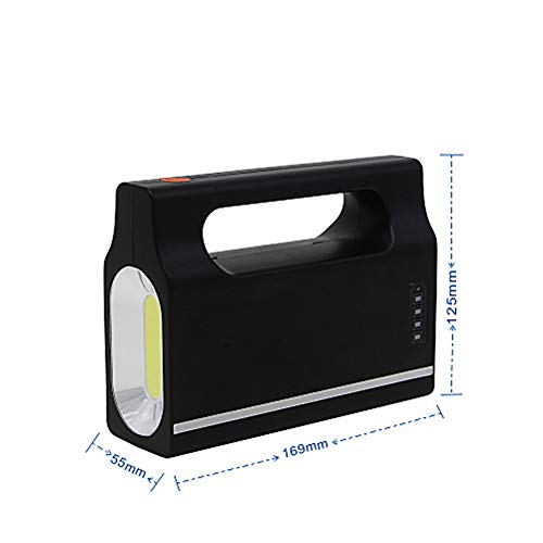 GAOword Conjunto De Luz Solar con Función De Linterna Patrulla Reparación De Automóviles Caza Emergencia 6V, Sistema Pequeño Luz Multifuncional