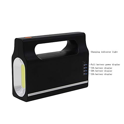 GAOword Conjunto De Luz Solar con Función De Linterna Patrulla Reparación De Automóviles Caza Emergencia 6V, Sistema Pequeño Luz Multifuncional