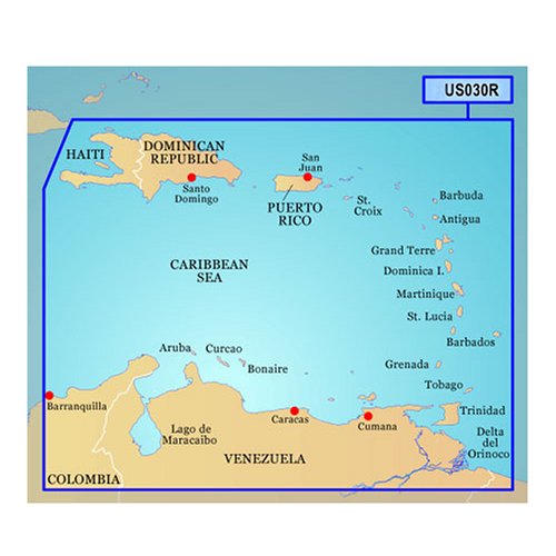 Garmin - Bluechart G2 Vision Spain Mediterranean Coast, Color veu010r