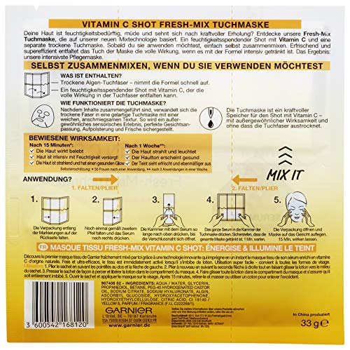 Garnier Fresh Vitamine C Shot, 3 unidades (3 x 33 g)