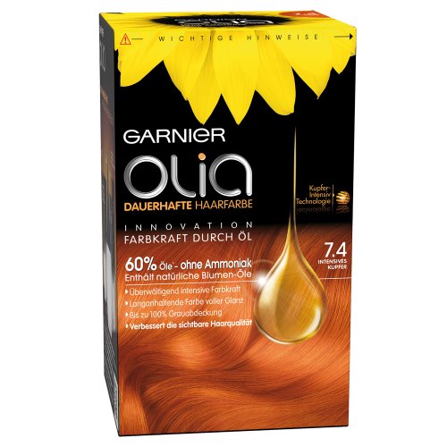 Garnier Olia 7.4 disfrutes Cobre, 1er Pack (1 x 1 pieza)