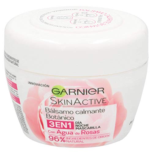 GARNIER Skin active bálsamo calmante botánico 3 en 1 con agua de rosas 150 ml