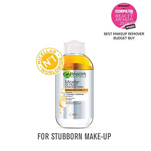 Garnier Skin Naturals - Limpiador micelar de agua bifásico, 125 ml, India