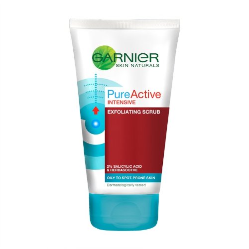 Garnier Skin Naturals – Pure Active exfoliantes, 150 ml, pack de 6