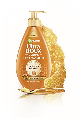 Garnier ultra suave miel reparación de leche extra 250ml Piel Seca - Conjunto de 2