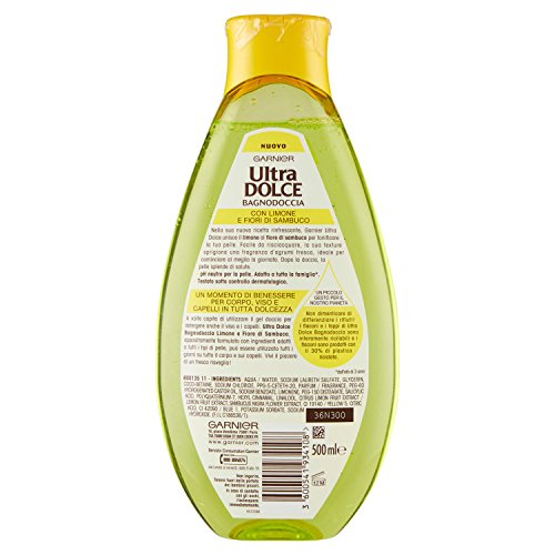 Garnier - Ultradolce baño 500 ml. limón-flores de jabones y cosméticos sambuco