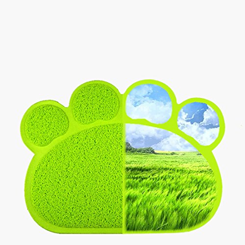 Gato inodoro Alfombrilla Antideslizante Forro Unterlage Alimentos Alfombra Süße Pfote para gatos mascotas Forro Esterilla diferentes colores 40 cm × 30 cm