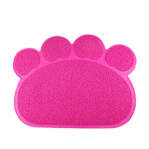 Gato inodoro Alfombrilla Antideslizante Forro Unterlage Alimentos Alfombra Süße Pfote para gatos mascotas Forro Esterilla diferentes colores 40 cm × 30 cm