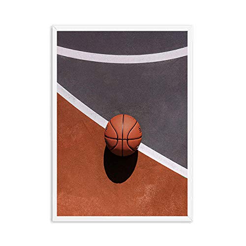 GBVC Aro de Baloncesto Paisaje Moderno Arte de Pared póster impresión Lienzo Pintura imágenes para decoración de Sala de estar-50x70cmx3 Piezas sin Marco