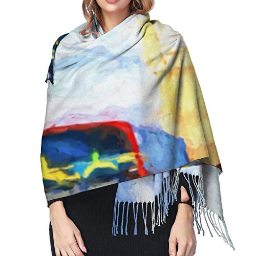 geckor Capital Red Boat Famoso Big Ben Londres Inglaterra Gran Bretaña Cepillo Autobús Ciudad Histórico Mujer Clima frío Bufandas Wraps Bufandas de moda Regalo de Navidad para madre Novia Hermana