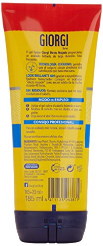 Gel Giorgi Wet -  Gel de Pelo, Efecto mojado, 165 ml