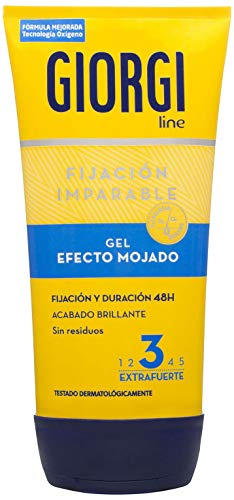 Gel Giorgi Wet -  Gel de Pelo, Efecto mojado, 165 ml