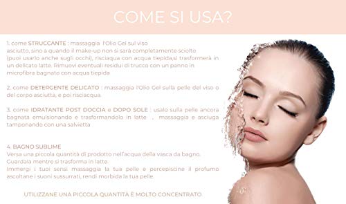 Gel Limpiador Facial Amuri Cosmetica, limpiador Facial/Corporal,Desmaquillante, Loción 4 en 1 BIOTECNOLOGY Natural Aceite Oliva Orgánico y Extractos Plantas, Reduce la Hiperpigmentación de la Piel